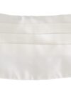 Dolce & Gabbana Cummerbund Elegant din Mătase Alb cu Model - imagine 3