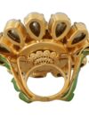 Inel de declarație cu floare din cristal Dolce & Gabbana, mărimea US 7.5 - imagine 2