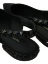 Dolce & Gabbana Pantofi slingback eleganți din amestec de mătase cu cristale - imagine 7