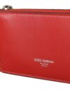 Dolce & Gabbana Breloc din Piele Elegant în Roșu Vibrant - imagine 5
