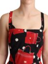 Rochie Midi Fără Mâneci cu Imprimare Sicilian Bag Dolce & Gabbana - imagine 4