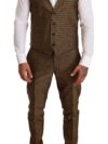 Costum Elegant cu Model Galben în Trei Piese Dolce & Gabbana - imagine 2