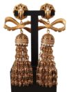 Cercei Dolce & Gabbana Eleganți din Aur Antic cu Fundiță - imagine 3