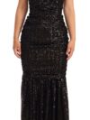 Rochie Elegantă Neagră cu Paiete Deschise pe Umăr Dolce & Gabbana - imagine 5