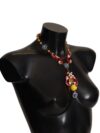 Colier statement cu cristale multicolore Dolce & Gabbana - imagine 5