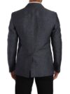Dolce & Gabbana Sacou Elegant Slim Fit Albastru cu Două Nasturi - imagine 3