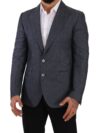Dolce & Gabbana Sacou Elegant Slim Fit Albastru cu Două Nasturi - imagine 5