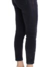Costume National Pantaloni Croiți din Catifea Violetă Elegantă - imagine 4