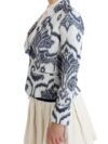 Christian Pellizzari Sacou Elegant Bicolor Albastru - imagine 2