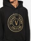 Versace Jeans Hanorac Negru cu Glugă - imagine 3