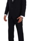 Domenico Tagliente Costum Albastru Exquis în Două Piese cu Blazer Deconstruit - imagine 2