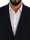 Domenico Tagliente Costum Albastru Exquis în Două Piese cu Blazer Deconstruit - imagine 4