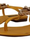 Sandale plate T-Strap cu inimă Dolce & Gabbana - imagine 4