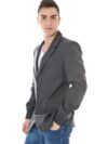 Jachetă Elegantă Gri din Lână cu Mâneci Lungi Calvin Klein - imagine 2