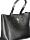 Geantă de umăr elegantă neagră Tommy Hilfiger cu detalii contrastante - imagine 3