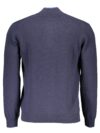 Pulover elegant Harmont & Blaine albastru cu guler înalt și fermoar - imagine 2