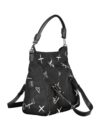 Geantă de mână Desigual elegantă brodată neagră cu curele versatile - imagine 3