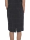 BENCIVENGA Set elegant din costum cu rochie și sacou gri în carouri - imagine 7