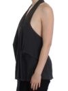 CORA GROPPO Bluză Elegantă cu Guler Halter în Gri și Albastru - imagine 2