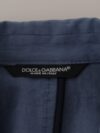 Dolce & Gabbana Sacou Elegant din In cu Un Rând de Nasturi - imagine 7