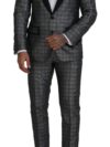 Dolce & Gabbana Sacou Elegant cu Model Argintiu, Croială Slim Fit - imagine 2