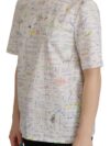 Tricou din bumbac cu guler rotund Dolce & Gabbana cu imprimeu algebra - imagine 4