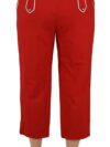Pantaloni scurți eleganți roșii cu talie înaltă Dolce & Gabbana - imagine 3