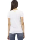 Trussardi Action Tricou Alb Elegant cu Maneci Scurte și Imprimare Pe Față - imagine 3