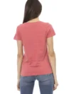 Trussardi Action Tricou din Bumbac Roz cu Print Elegant - imagine 3