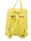 Rucsac din piele galben soare Baldinini Trend - imagine 3