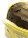 Rucsac din piele galben soare Baldinini Trend - imagine 5