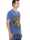 Trussardi Action Tricou Elegant cu Decupaj în V și Print Chic - imagine 2