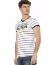 Trussardi Action Tricou Alb Sleek cu Print Îndrăzneț - imagine 2