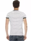 Trussardi Action Tricou Alb Sleek cu Print Îndrăzneț - imagine 3