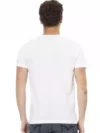 Trussardi Action Tricou Casual Alb cu Accent Grafic - imagine 3