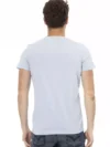 Trussardi Action Tricou Casual Albastru Deschis pentru Bărbați - imagine 3