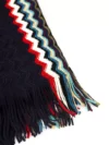 Eșarfă Franjurată Missoni cu Fantaisie Geometrică Multicoloră - imagine 2