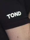Tond Tricou Oversized cu Mâneci Scurte Strălucitor - imagine 4