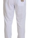 Pantaloni Jogger Albi Eleganți Dolce & Gabbana pentru Confort Sofisticat - imagine 3
