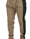 Pantaloni Eleganți Bi-Color din Bumbac Stretch Dolce & Gabbana - imagine 2