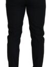 Pantaloni Eleganți din Amestec de Lână Negri Dolce & Gabbana - imagine 3