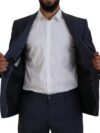 Costum Slim Fit Albastru Martini Bărbați Dolce & Gabbana - imagine 2