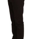 Pantaloni Eleganți BENCIVENGA din Amestec de Bumbac Maro - imagine 2