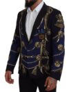 Dolce & Gabbana Blazer Martini Multicolor Elegant - imagine 2