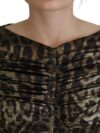Rochie midi bodycon elegantă cu imprimeu leopard Dolce & Gabbana - imagine 4