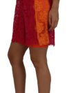 Shorts din dantelă elegante Dolce & Gabbana cu talie înaltă în tonuri duale - imagine 2
