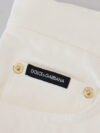 Jeans slim cu talie înaltă Dolce & Gabbana în alb off - imagine 5