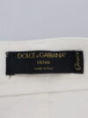 Jeans slim cu talie înaltă Dolce & Gabbana în alb off - imagine 7