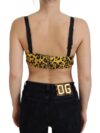 Top corset fără mâneci cu imprimeu leopard Dolce & Gabbana - imagine 3