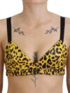 Top corset fără mâneci cu imprimeu leopard Dolce & Gabbana - imagine 4
